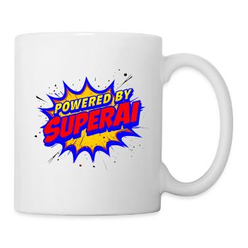 Propulsé par SuperAI - Mug blanc - blanc - Droite
