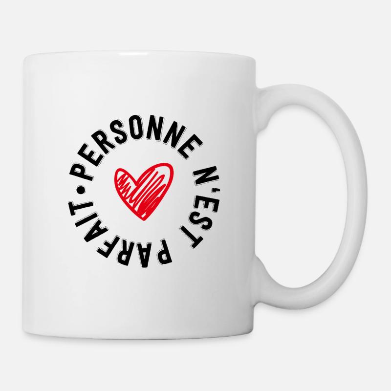 « personne n’est parfait » - Mug blanc - blanc