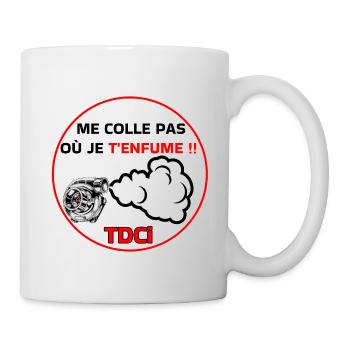 Bleib nicht bei mir, ich rauche - Tasse - Weiß - Rechts
