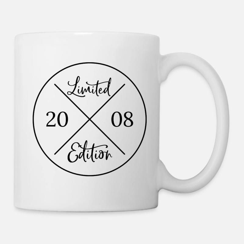 Limited edition 2008 - 18. Geburtstag Geschenk - Tasse - Weiß