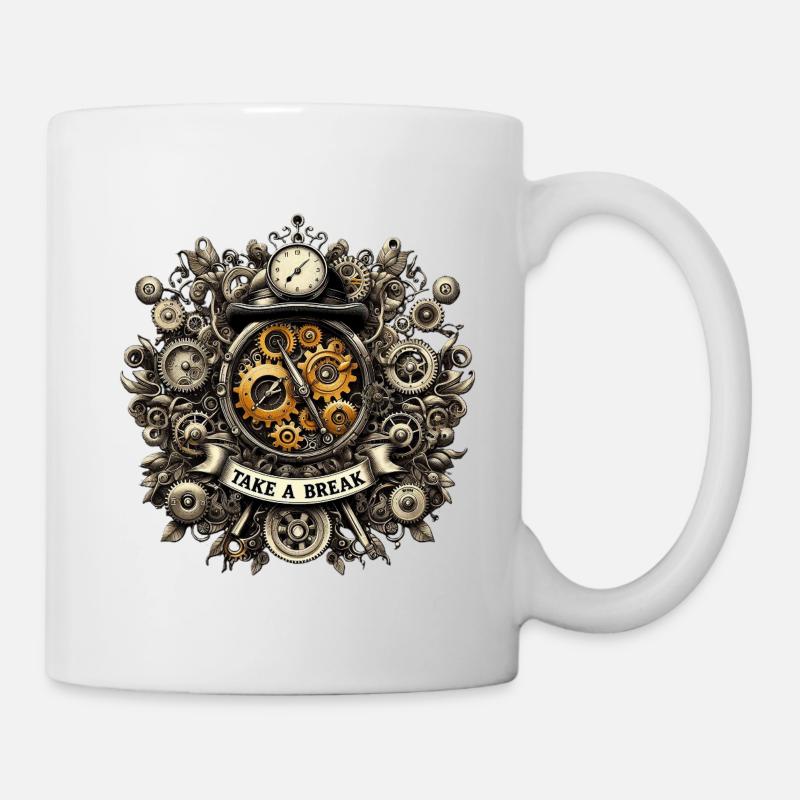 TAKE_A_BREAK - Mug blanc - blanc