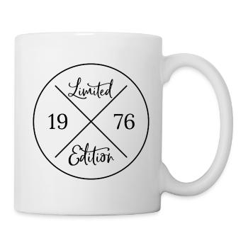 Edition limitée 1976 - Cadeau d’anniversaire 50 - Mug blanc - blanc - Droite