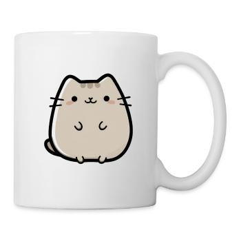 süße kleine Chibi-Katze - Tasse - Weiß - Rechts
