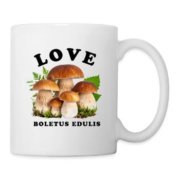 Ich liebe Steinpilze – Waldliebe - Tasse - Weiß - Rechts