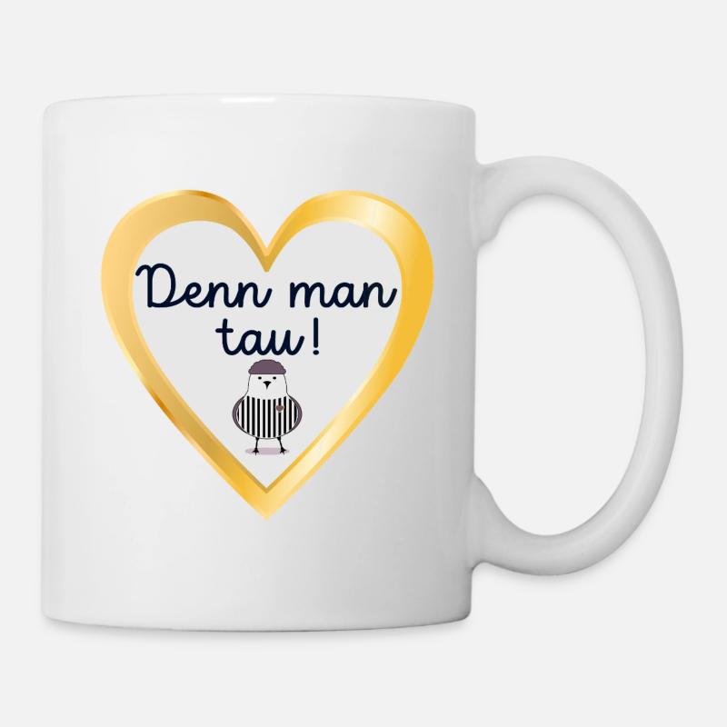 Plattdeutsch Sprüche Möwe Starten - Tasse - Weiß