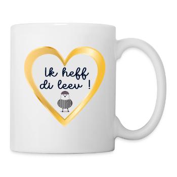 Low German I love you - Mug - white - Right