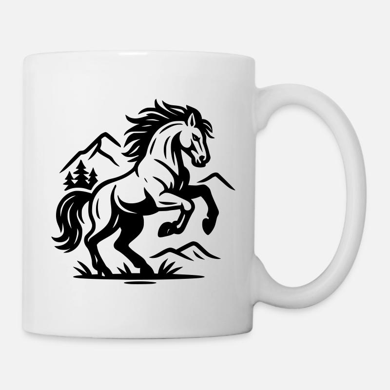 Pferd - Tasse - Weiß