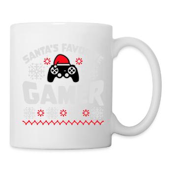 Santa's Favorite Gamer Controller Christmas Nerd - Mug - white - Right