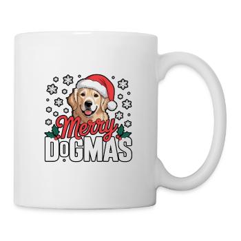 Merry Dogmas Hund mit Santa - Tasse - Weiß - Rechts