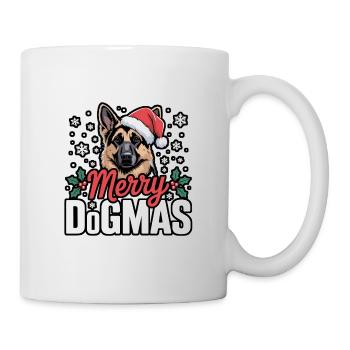 Merry Dogmas Weihnachtsdogge - Tasse - Weiß - Rechts
