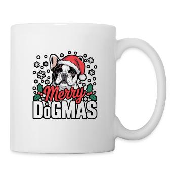Merry Dogmas Bulldog - Tasse - Weiß - Rechts