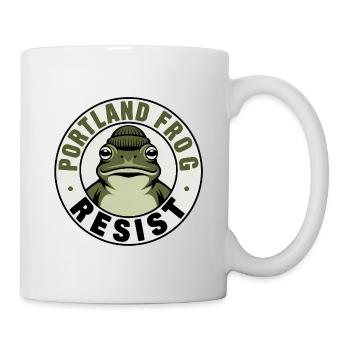 Portland Frog Resist - USA Frog T-Shirt - Mug - white - Right