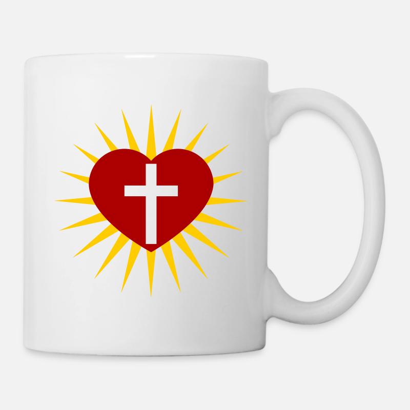 Kreuz - Tasse - Weiß