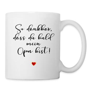 ANNONCE DE LA GROSSESSE DE GRAND-PÈRE - Mug blanc - blanc - Droite