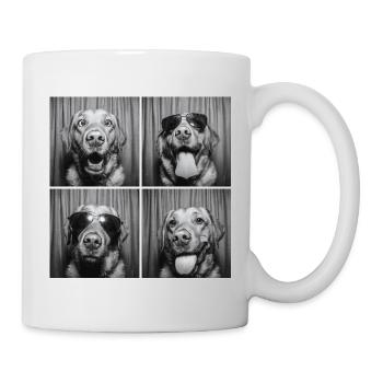 Funny Labrador Dog Retro Photo Booth - Mug - white - Right