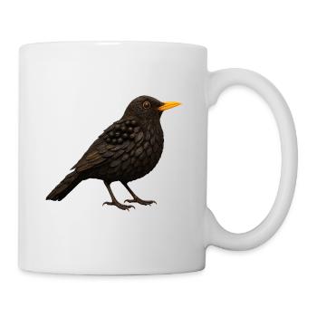 Merle au naturel - Mug blanc - blanc - Droite
