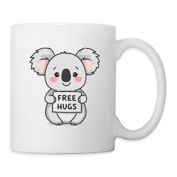 Süße Koala Kostenlose Umarmungen - Tasse - Weiß - Rechts