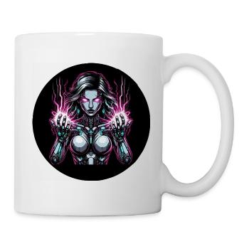 Cybernetic Energy Heroine - Mug - white - Right