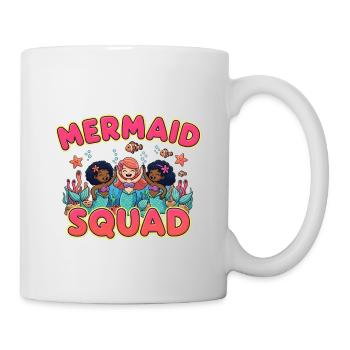 Mermaid Squad Meerjungfrau Ozean Geschenk - Tasse - Weiß - Rechts