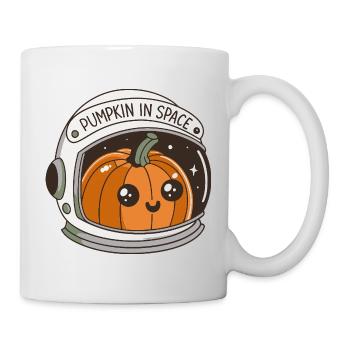 Citrouille dans l'espace - Mug blanc - blanc - Droite