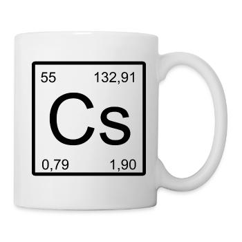 Cesium Element Quadrat - Tasse - Weiß - Rechts