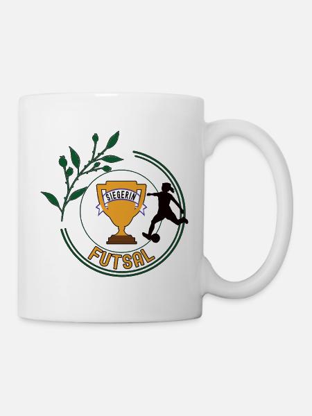 Futsal Siegerin Futsalerin Spielerin Sieg - Tasse - Weiß