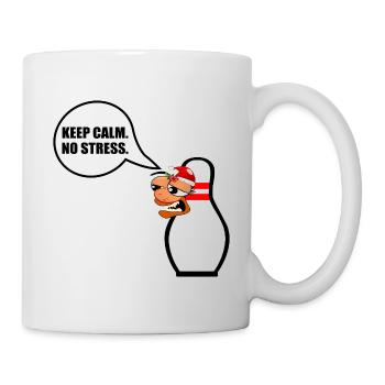 FUNNY CHRISTMAS BOWLING KEEP CALM - Mug - white - Right