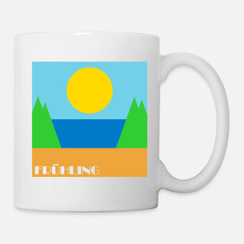 Fruehling - Tasse - Weiß