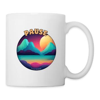 Pause der Gelassenheit - Tasse - Weiß - Rechts