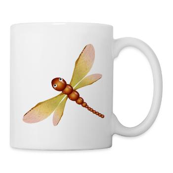 Libellule châtaigne magique – enfance et artisanat - Mug blanc - blanc - Droite