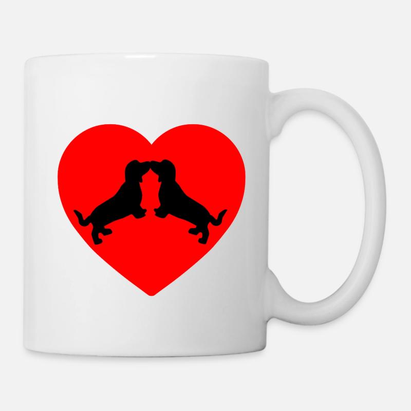Dackel - Tasse - Weiß
