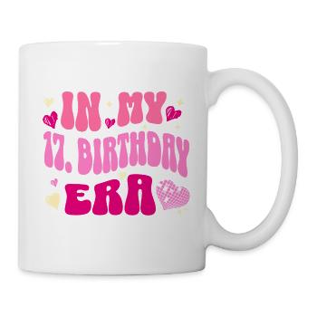 In My 17th Birthday Era Retro Heart Design - Mug - white - Right