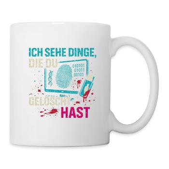 I see things that you deleted - Mug - white - Right