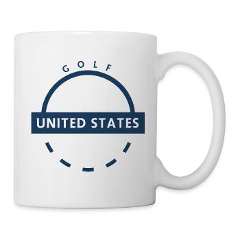 Golf USA Emblem - Tasse - Weiß - Rechts