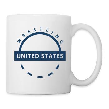 Emblème de Wrestling USA - Mug blanc - blanc - Droite