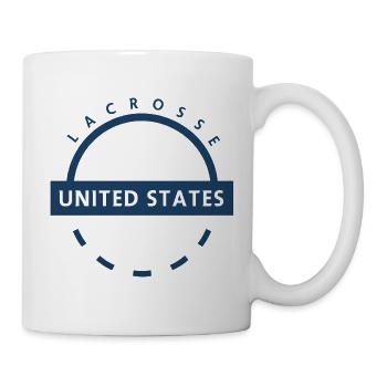 Emblème de Lacrosse USA - Mug blanc - blanc - Droite