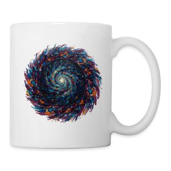 Tourbillons de couleurs de l’infini - Mug blanc - blanc - Droite
