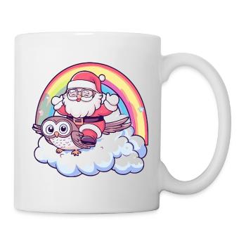 Owl Santa Claus Christmas - Mug - white - Right