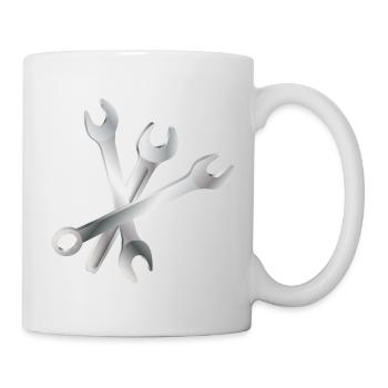 Wrench Set – Tools & Craftsmanship - Mug - white - Right