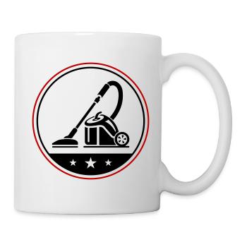 Vacuum Cleaner Symbol Cleaning - Mug - white - Right