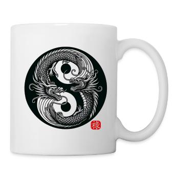 Drachentanz - Tasse - Weiß - Rechts