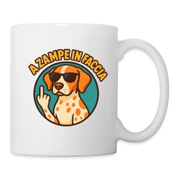 With paws in the face - Mug - white - Right