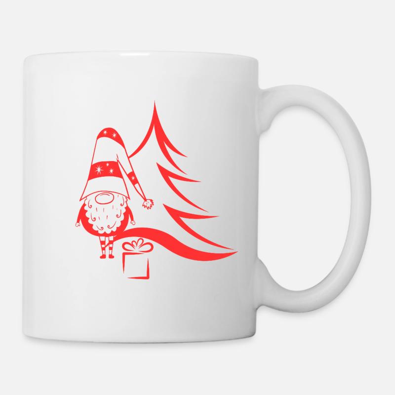 Christmas gnome red - Mug - white