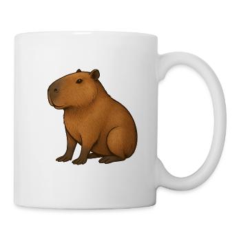 Warm Capibara Portrait - Mug - white - Right