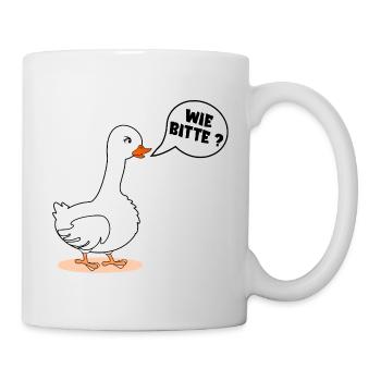 SELBSTBEWUSSTSEIN GANS WIE BITTE - Tasse - Weiß - Rechts