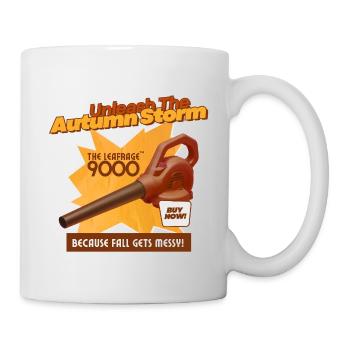Unleash The Autumn Storm – Laubbläser  - Tasse - Weiß - Rechts