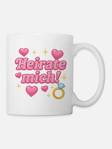 Épouse-moi! / Conception Y2K - Mug blanc - blanc