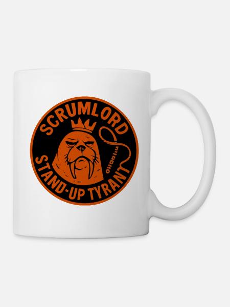 Scrum Lord StandUp Tyrant - Tasse - Weiß