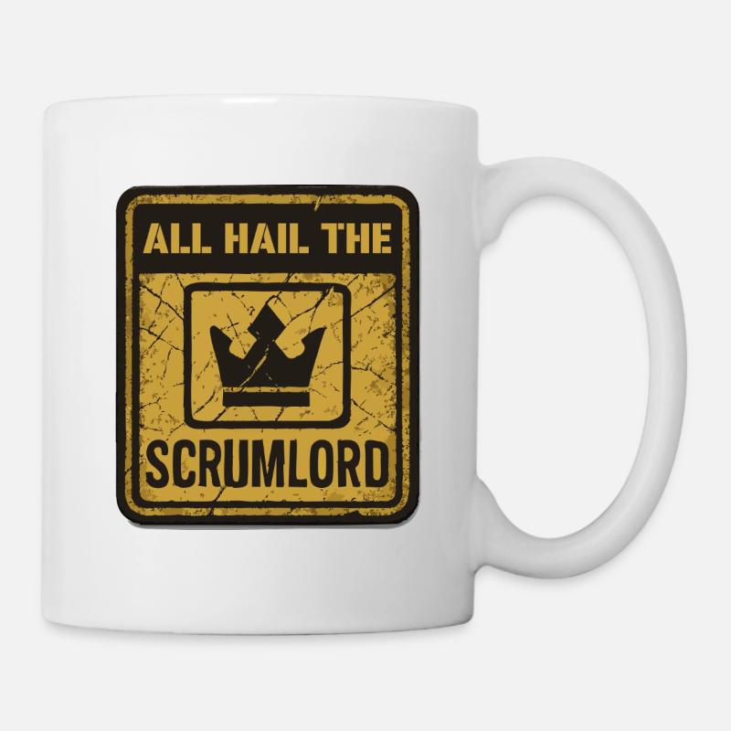 Tous saluent le Scrumlord - Mug blanc - blanc