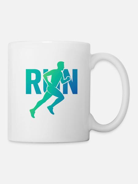 Running dynamique - Mug blanc - blanc